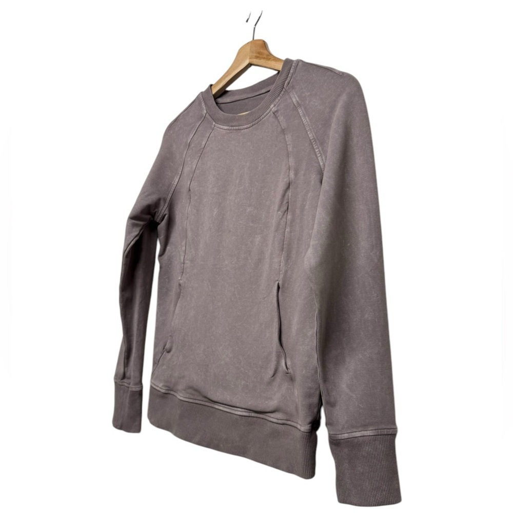 LULULEMON Scuba Crew Washed Lunar Rock 4 - Picture 7 of 11